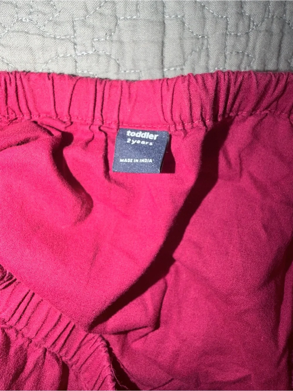 Baby GAP Toddler Girls Red Taffeta Ruffle Party Dress with Bloomers Size 2T